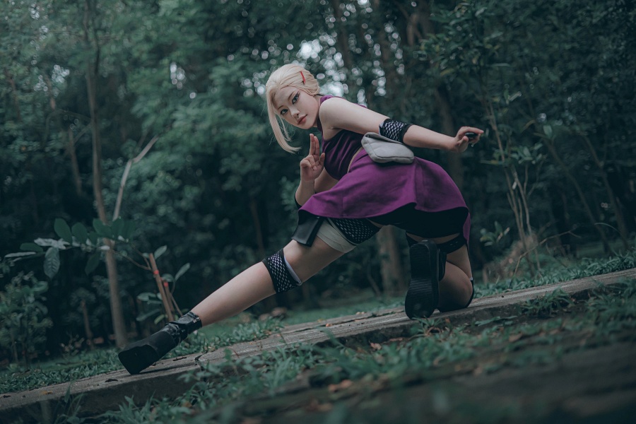 คุณข้าวโพดคอสเพลย์ Ino จาก Naruto ได้สวยเป๊ะ 4 Ino Naruto Cosplay by Khaw Phod