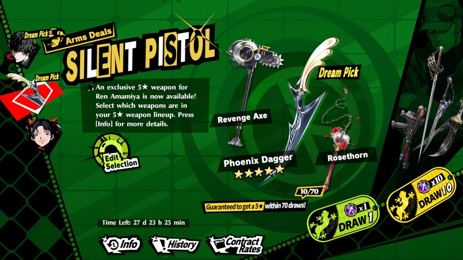 Persona 5 The Phantom X Gacha Info
