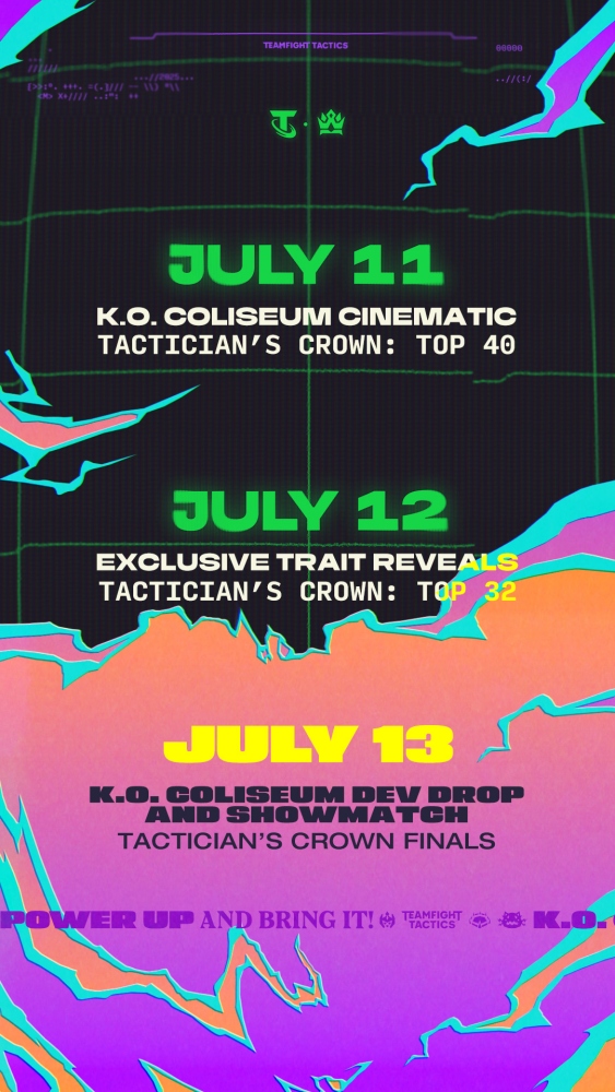 TEAMFIGHT TACTICS เปิดสังเวียนใหม่! เตรียมปล่อยเซ็ต 15: K.O. Coliseum 30 ก.ค. นี้ 2 TEAMFIGHT TACTICS เปิดสังเวียนใหม่! เตรียมปล่อยเซ็ต 15: K.O. Coliseum 30 ก.ค. นี้