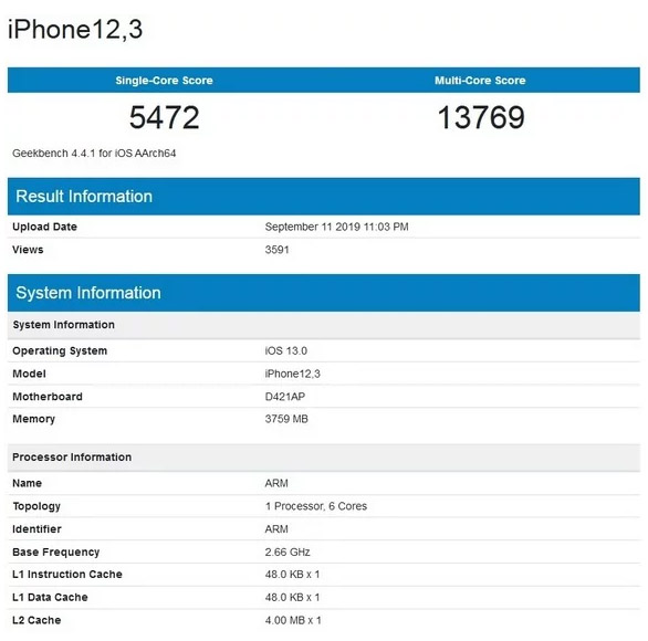 ชิปเซ็ต A13 ใน iPhone 11 แรงที่สุดในสมาร์ทโฟน ณ ตอนนี้
