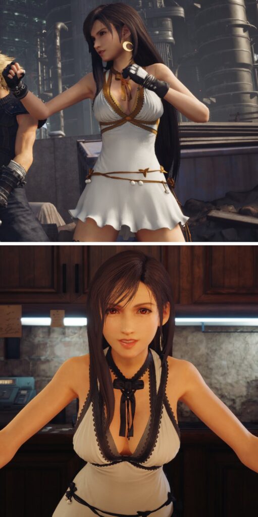 เปลี่ยนชุด Tifa ใน FFVIIR ให้เป็นสีขาวสุดหรู
