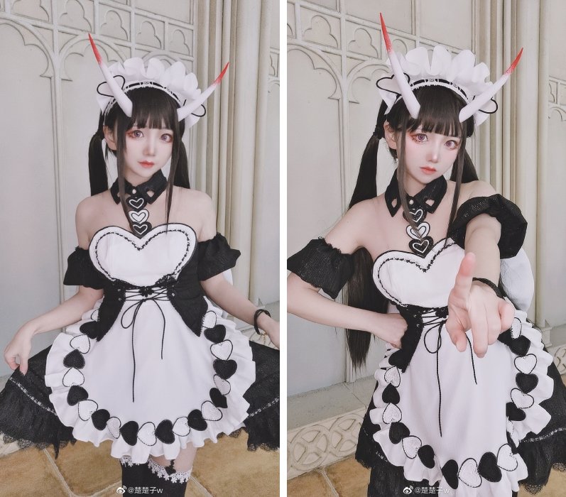 คอสเพลย์ Noshiro จาก Azur Lane เวอร์ชั่นเมดตะมุตะมิ 3 คอสเพลย์ Noshiro จาก Azur Lane เวอร์ชั่นเมดตะมุตะมิ