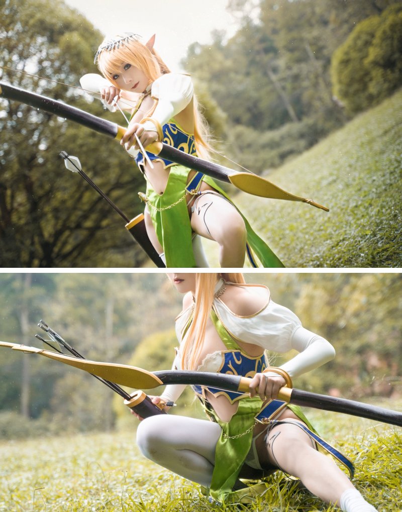 คอสเพลเยอร์สาวแปลงโฉมเป็นเอลฟ์สุดสวยจากฟิกเกอร์ 1st Villager Archeyle