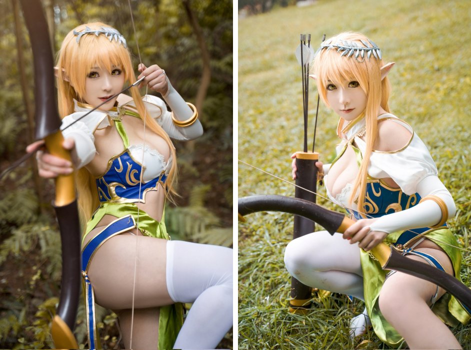 คอสเพลเยอร์สาวแปลงโฉมเป็นเอลฟ์สุดสวยจากฟิกเกอร์ 1st Villager Archeyle
