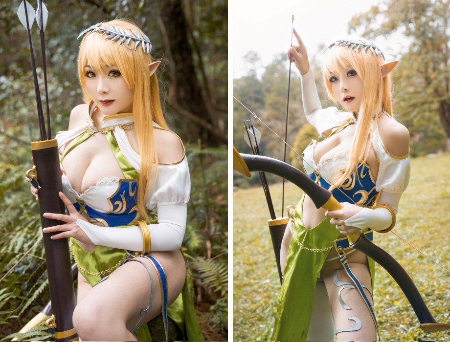คอสเพลเยอร์สาวแปลงโฉมเป็นเอลฟ์สุดสวยจากฟิกเกอร์ 1st Villager Archeyle