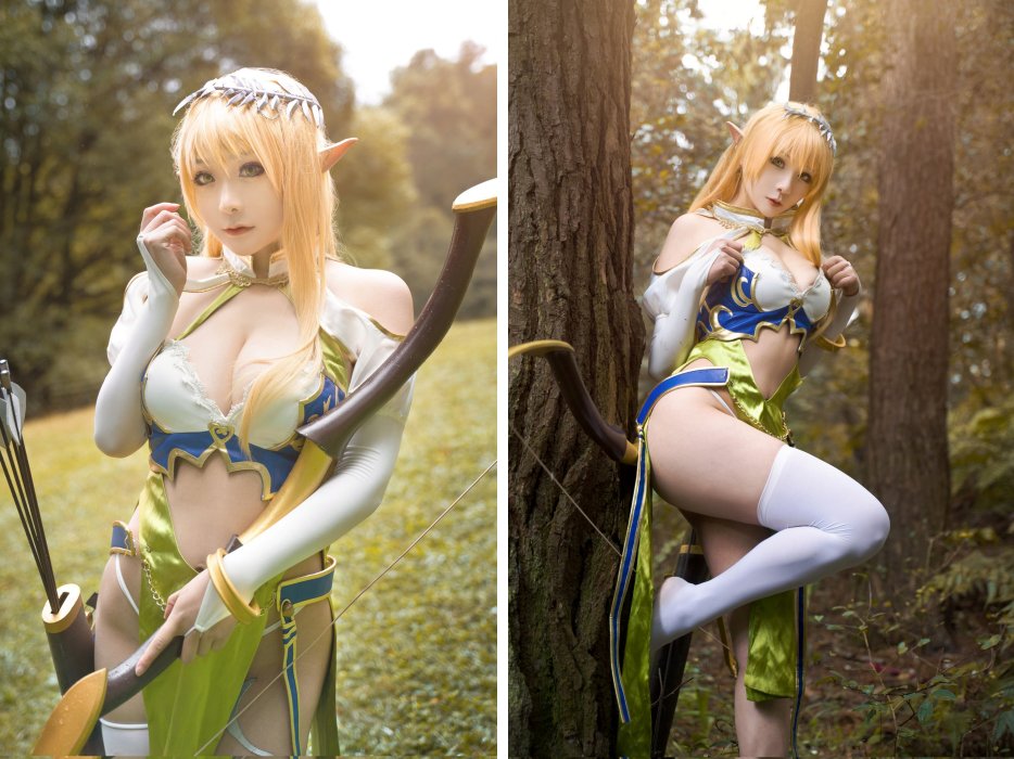 คอสเพลเยอร์สาวแปลงโฉมเป็นเอลฟ์สุดสวยจากฟิกเกอร์ 1st Villager Archeyle