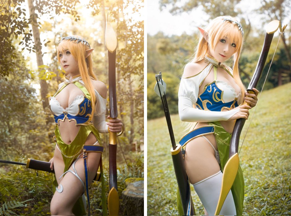 คอสเพลเยอร์สาวแปลงโฉมเป็นเอลฟ์สุดสวยจากฟิกเกอร์ 1st Villager Archeyle