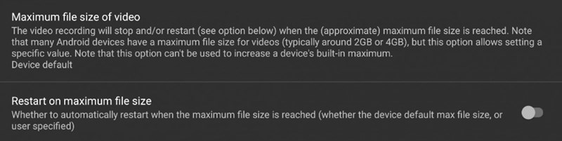 Android 11 อาจลบข้อจำกัดที่ไม่สามารถถ่ายคลิปเกิน 4GB ได้ 2 Android 11 อาจลบข้อจำกัดที่ไม่สามารถถ่ายคลิปเกิน 4GB ได้