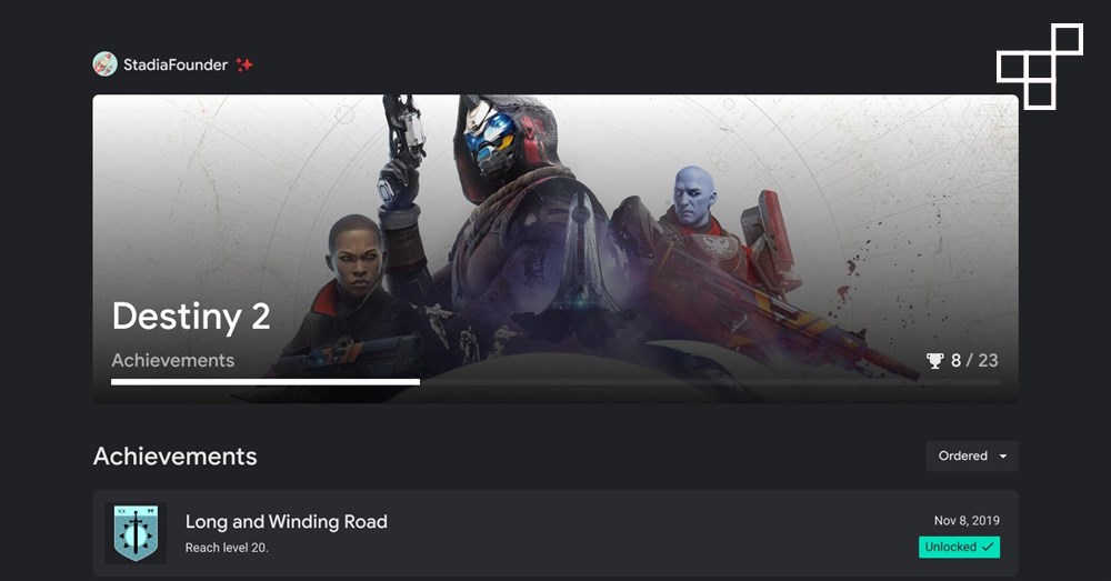 Stadia อัปเดตระบบใหม่ Achievements เรียบร้อยแล้ว