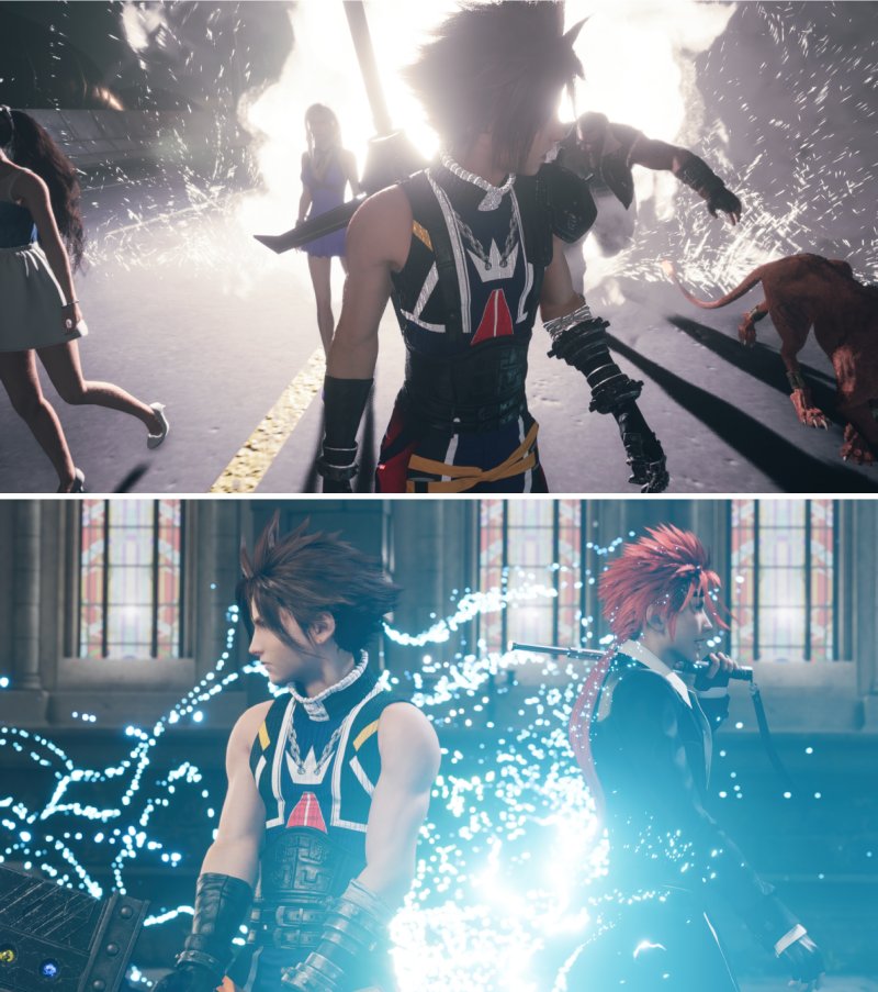 ม็อดเปลี่ยนชุด Cloud เป็นชุดของ Sora จาก Kingdom Hearts 2