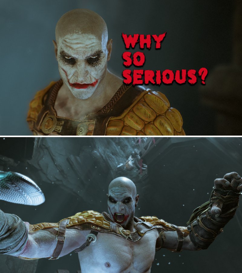 แปลงโฉม Kratos เป็น Joker เวอร์ชั่น Heath Ledger