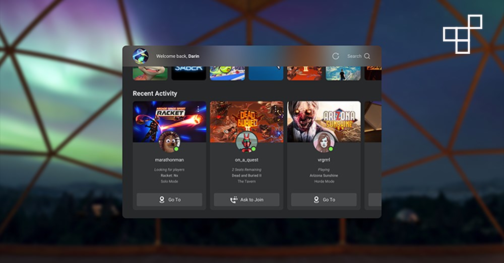 Oculus เตรียมเพิ่มฟีเจอร์โซเขียลยกระดับการใช้งาน VR 1 Oculus เตรียมเพิ่มฟีเจอร์โซเขียลยกระดับการใช้งาน VR