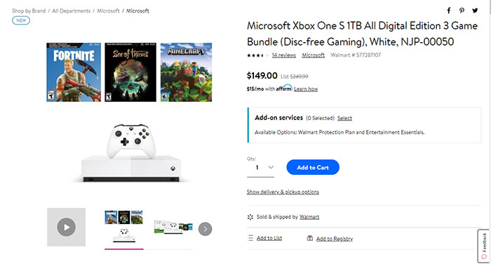 ลดจัดหนัก Xbox One S All-Digital Edition เหลือเพียง 4,500 บาท