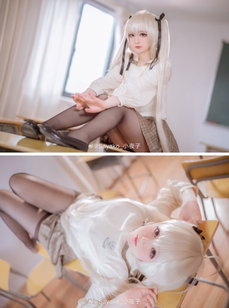 ชมคอสเพลย์ Sora จาก Yosuga no Sora (ฟากฟ้าแห่งความสัมพันธ์) ในชุดนักเรียน 3 ชมคอสเพลย์ Sora จาก Yosuga no Sora (ฟากฟ้าแห่งความสัมพันธ์) ในชุดนักเรียน