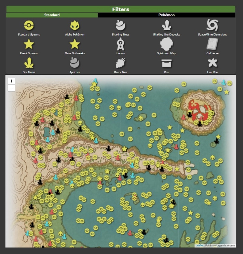 Serebii.net ปล่อย Interactive Map ของ Pokemon Legends: Arceus ให้ได้ใช้งานแล้ว 2 Serebii.net ปล่อย Interactive Map ของ Pokemon Legends: Arceus ให้ได้ใช้งานแล้ว
