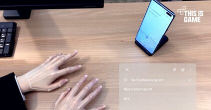 ล้ำ ! Samsung แสดงตัวอย่างการใช้งานคีย์บอร์ดล่องหน