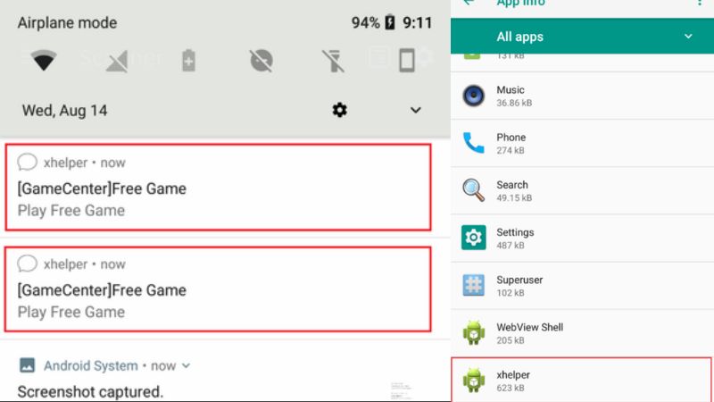 xHelper มัลแวร์ตัวใหม่สำหรับ Android ติดแล้วลบออกไม่ได้ !