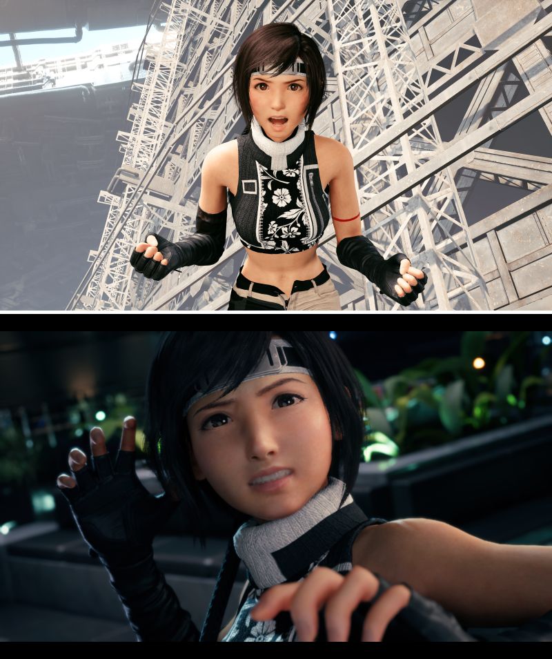 ม็อดเปลี่ยนชุด Yuffie เป็นชุดจากเวอร์ชั่น Advent Children