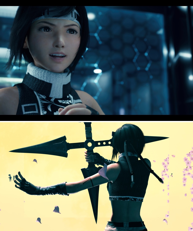 ม็อดเปลี่ยนชุด Yuffie เป็นชุดจากเวอร์ชั่น Advent Children