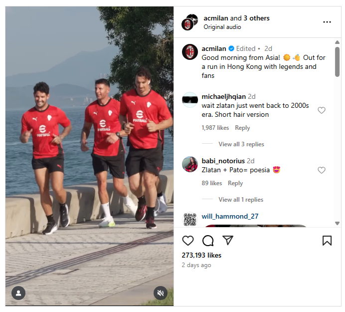 AC Milan เผยคลิปที่ Zlatan ใส่ชุด eFootball ไปฮ่องกง 2 AC Milan เผยคลิปที่ Zlatan ใส่ชุด eFootball ไปฮ่องกง