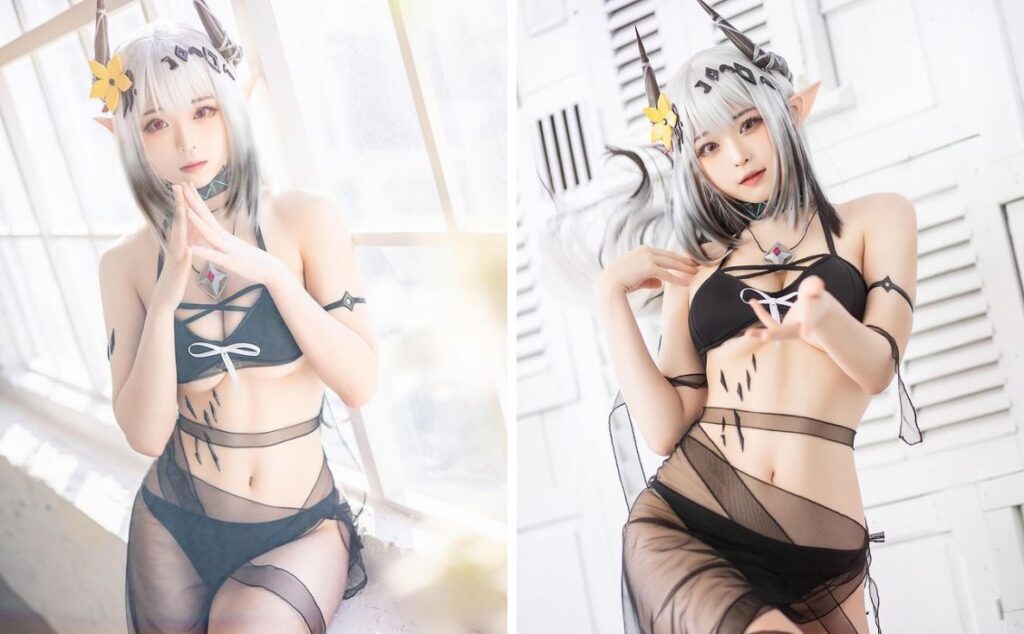 สาวญี่ปุ่นแปลงโฉมเป็น Mudrock จาก Arknights สุดแซ่บ