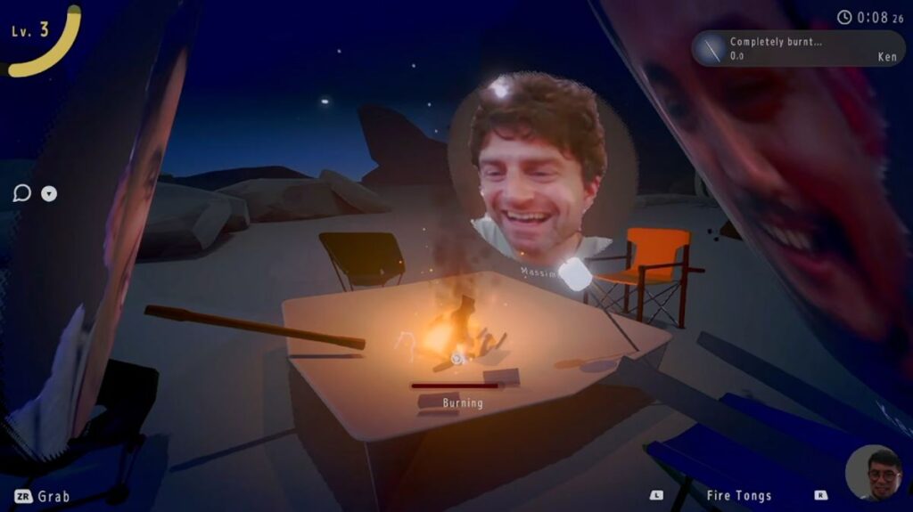 Chillin' by the Fire เกมจำลองการตั้งแคมป์ออนไลน์ - วิดีโอคอล 2 Chillin' by the Fire เกมจำลองการตั้งแคมป์ออนไลน์ - วิดีโอคอล
