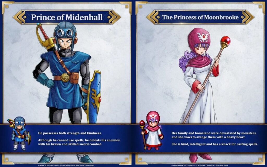 Dragon Quest I & II HD-2D Remake เปิดเผยอาร์ตเวิร์กและประวัติตัวละคร