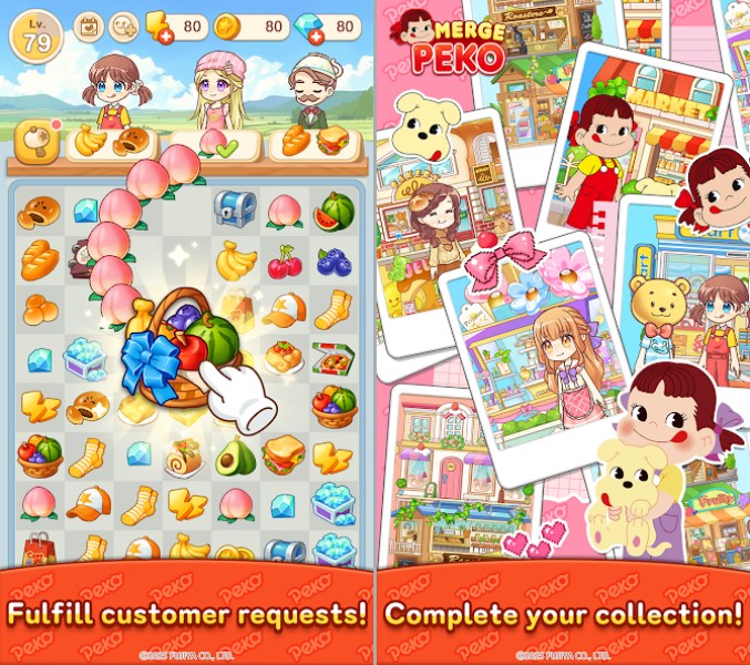Merge Peko : Sweets World เปิดให้บริการบนสโตร์ไทยแล้ว 4 Merge Peko