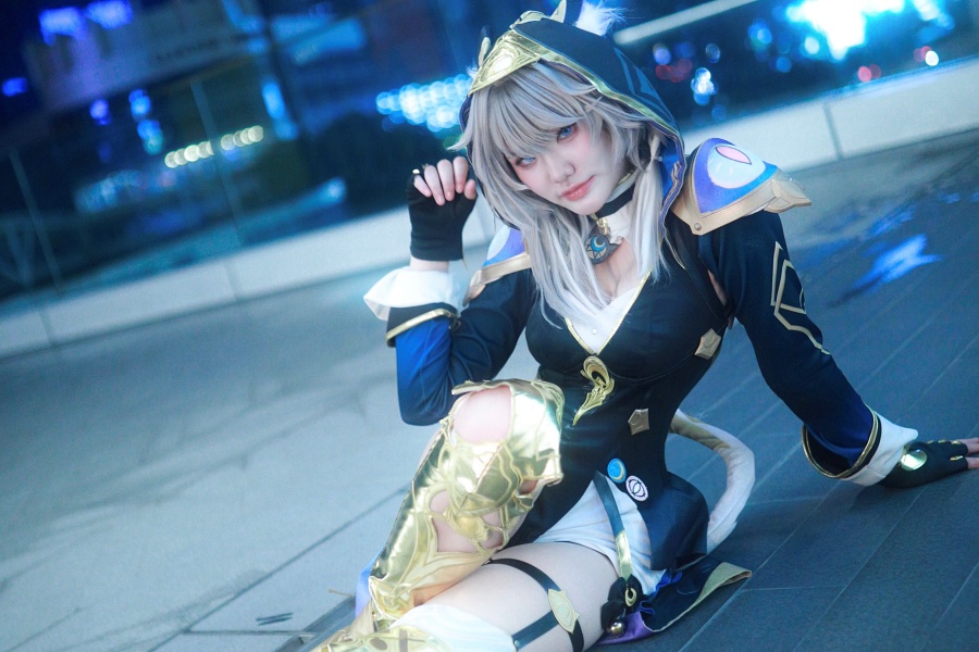 คอสเพลย์ Cipher จาก Honkai: Star Rail ที่อวดความกวน และแอบเซ็กซี่ 4 Cipher Honkai: Star Rail Cosplay by jalajaii