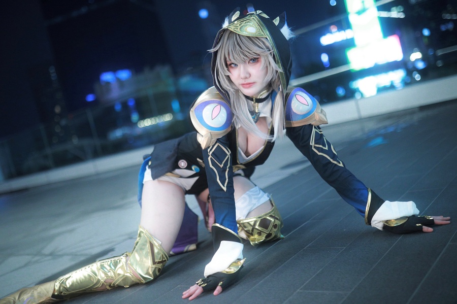 คอสเพลย์ Cipher จาก Honkai: Star Rail ที่อวดความกวน และแอบเซ็กซี่ 5 Cipher Honkai: Star Rail Cosplay by jalajaii