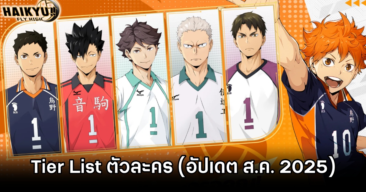 HAIKYU!! FLY HIGH Aug Tier List