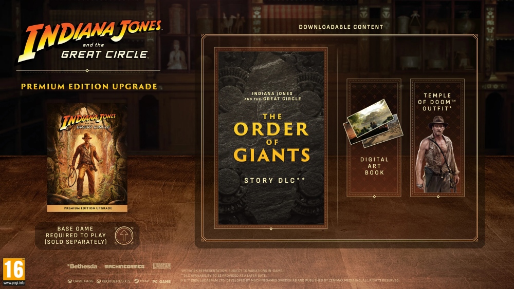 Indiana Jones and the Great Circle เผยเทรลเลอร์เกมเพลย์ DLC The Order of Giants