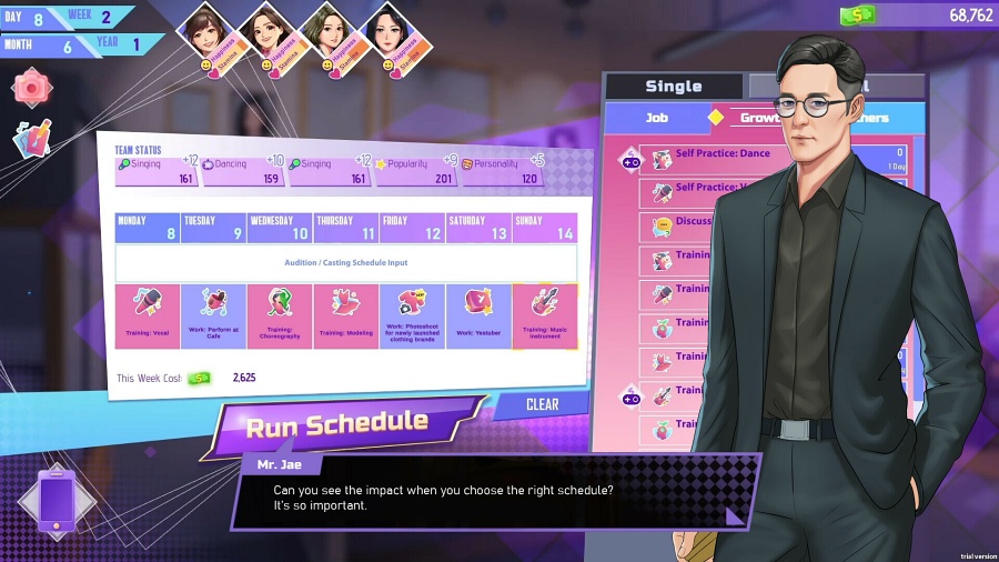 K-pop Idol Stories: Road to Debut เกมผู้จัดการวงไอดอล ปั้นสาว ๆ สู่จุดสูงสุดของวงการ K-pop! 3 K-pop Idol Stories Announced