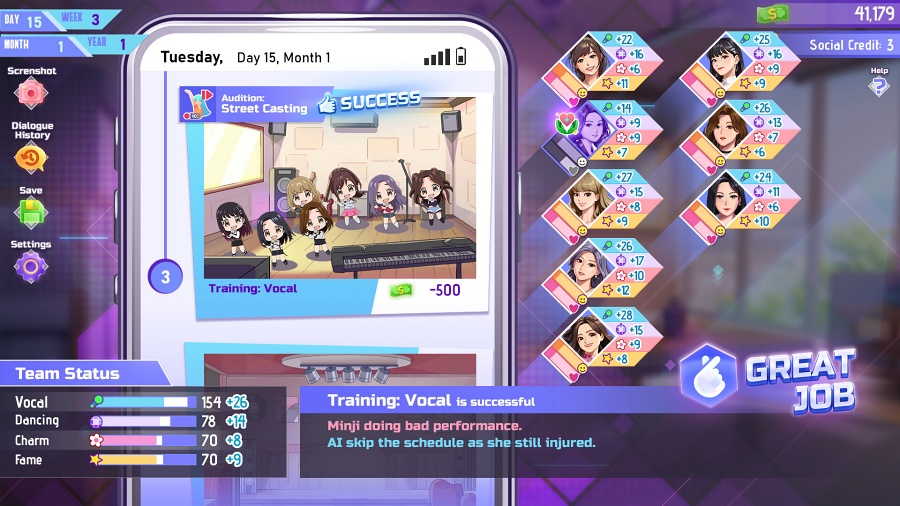 K-pop Idol Stories: Road to Debut เกมผู้จัดการวงไอดอล ปั้นสาว ๆ สู่จุดสูงสุดของวงการ K-pop! 5 K-pop Idol Stories Announced