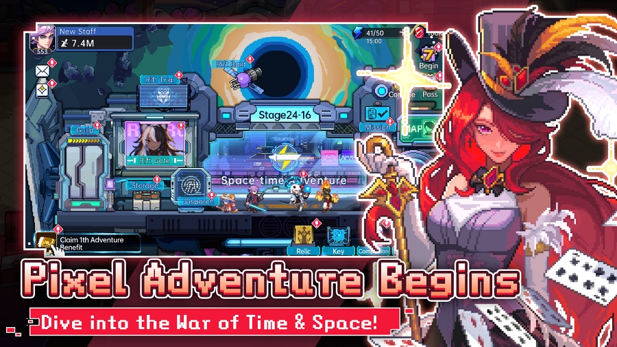 Mobius Heroes เกมมือถือ Pixel-Art RPG ผจญภัยข้ามเวลาไปกับฮีโร่ในตำนาน พร้อมแจกฟรี 1010 สุ่ม! 8 Mobius Heroes Announced