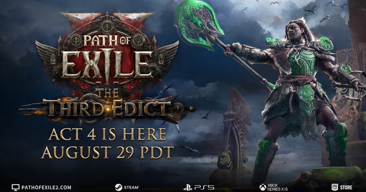 เตรียมออกเรือสู่อัปเดตใหม่ Path of Exile 2: The Third Edict 29 สิงหาคมนี้!