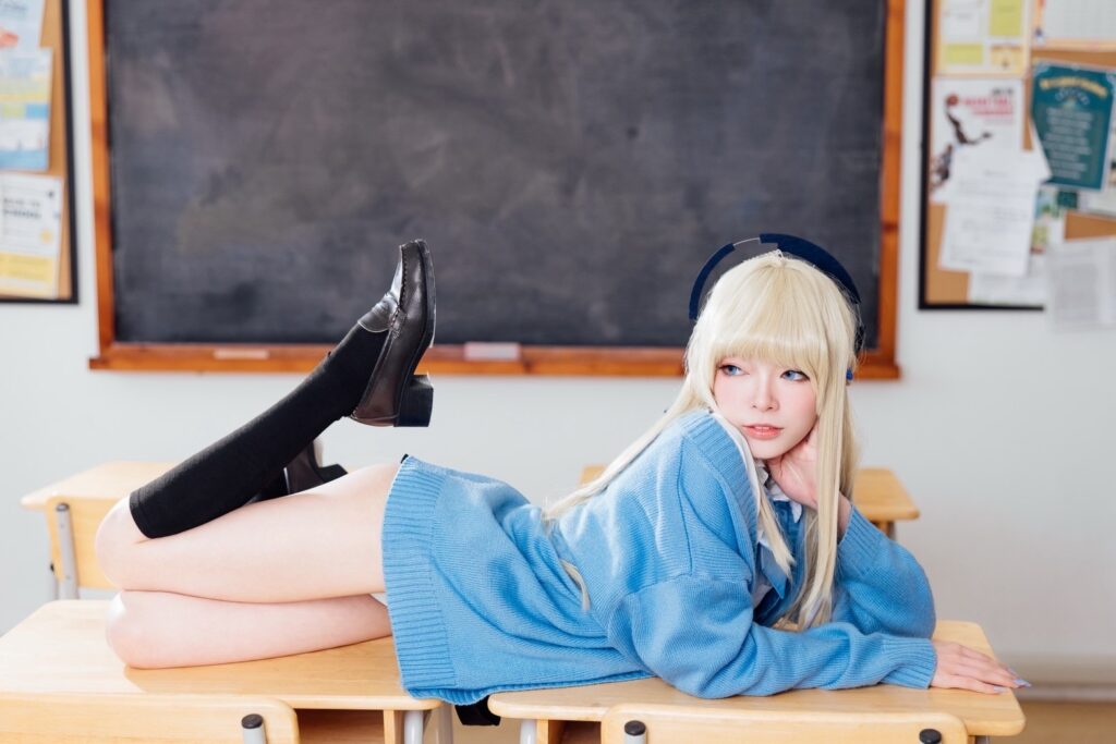 คุณเป๊ปซี่ คอสเพลย์เป็น Asuma Toki จาก Blue Archive ที่ดื้อโดนใจสุด ๆ 10 Toki Blue Archive Cosplay by Pepzi Chibi