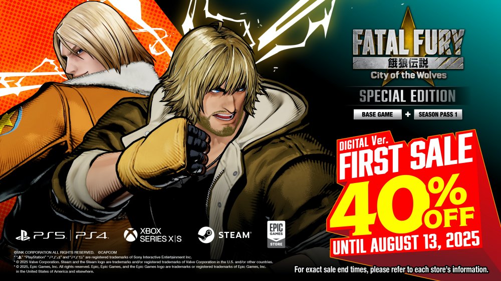 การครอสโอเวอร์แห่งความฝัน- Ken จาก Street Fighter พุ่งทะยานสู่ Fatal Fury: City of the Wolves แล้ววันนี้