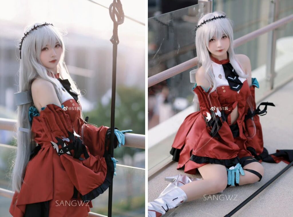 สาวจีนแปลงโฉมเป็น Skadi จาก Arknights