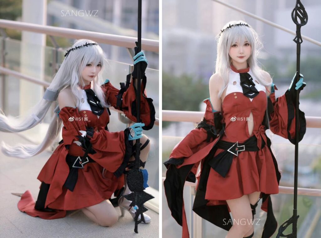 สาวจีนแปลงโฉมเป็น Skadi จาก Arknights