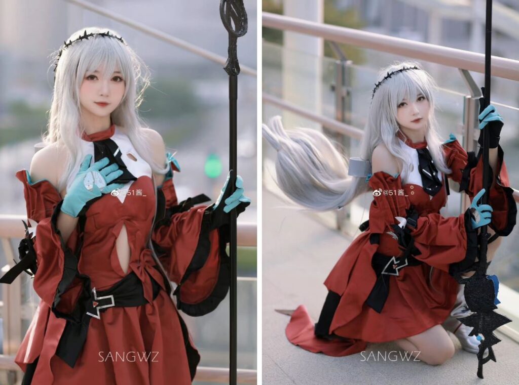 สาวจีนแปลงโฉมเป็น Skadi จาก Arknights