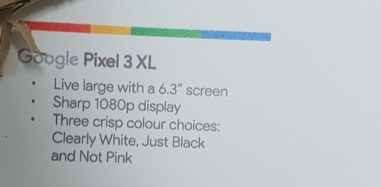 เผยรายละเอียดหน้าจอและสีเครื่องของ Google Pixel 3 และ 3 XL 3 เผยรายละเอียดหน้าจอและสีเครื่องของ Google Pixel 3 และ 3 XL