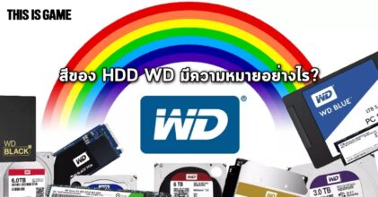 สีแต่ละแบบบนฮาร์ดดิสก์ Western Digital (WD) มันมีความหมายอย่างไรบ้าง?