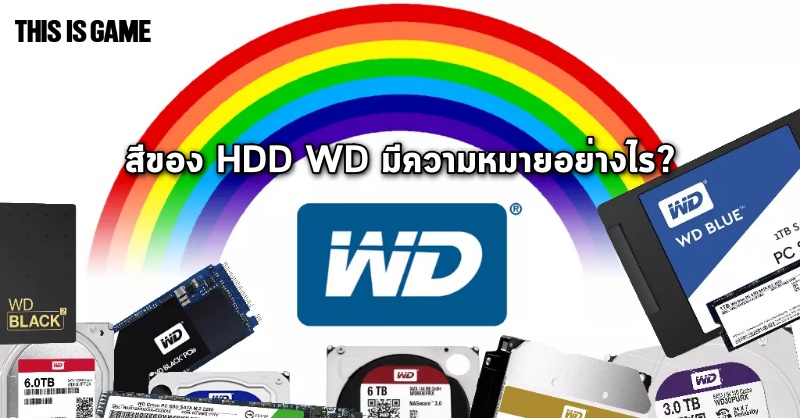 สีแต่ละแบบบนฮาร์ดดิสก์ Western Digital (WD) มันมีความหมายอย่างไรบ้าง? 1 สีแต่ละแบบบนฮาร์ดดิสก์ Western Digital (WD) มันมีความหมายอย่างไรบ้าง?