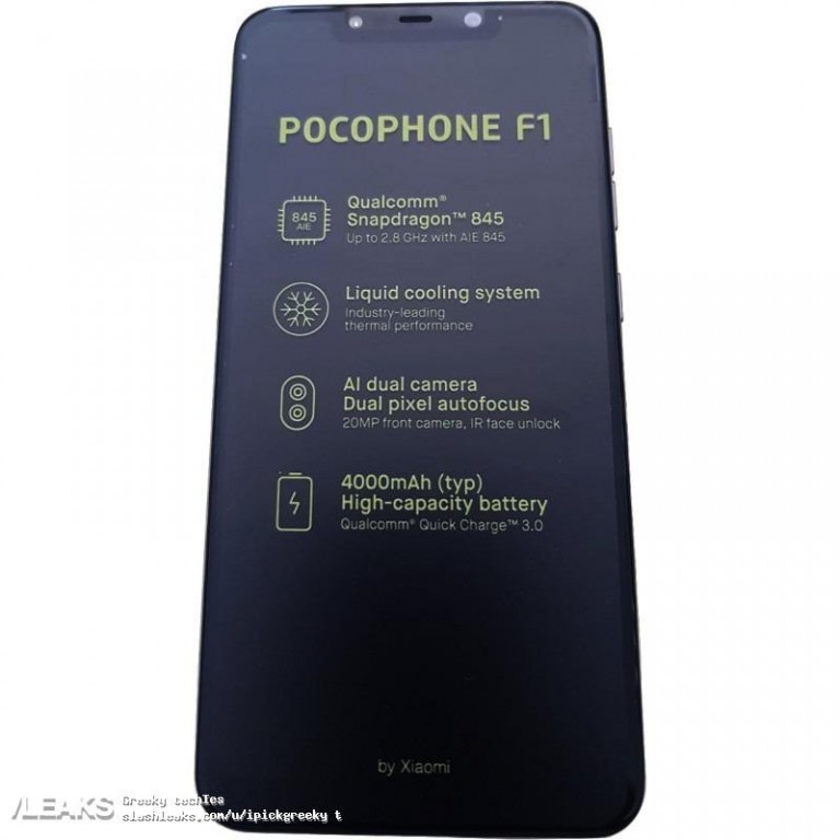 เผยภาพ Xiaomi Pocophone F1 ว่าที่ Snapdragon 845 ถูกที่สุด 4 เผยภาพ Xiaomi Pocophone F1 ว่าที่ Snapdragon 845 ถูกที่สุด