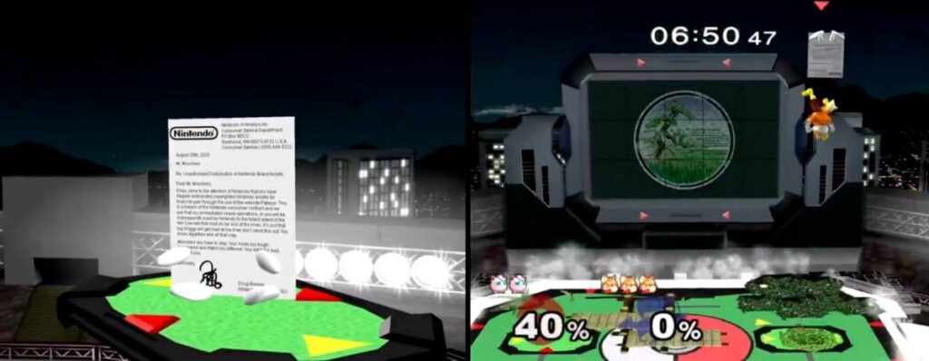 เหิมเกริม! นัก Mod นำ 'คำสั่งศาล' จาก Nintendo มาทำเป็น Mod ในเกมต่อสู้ 2 เหิมเกริม! นัก Mod นำ 'คำสั่งศาล' จาก Nintendo มาทำเป็น Mod ในเกมต่อสู้