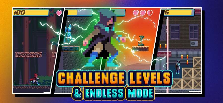 Pixel Runners: Time Shift เกมมือถือวิ่งทะลุมิติเอาชีวิตรอดภาพพิกเซล 8 Pixel Runners: Time Shift Announced