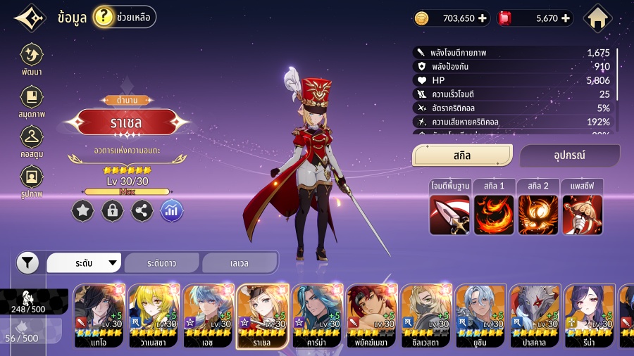 Rachel Build in Seven Knights Re:BIRTH 0M