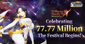 The Seven Deadly Sins: Grand Cross ฉลอง 77.77 ล้านดาวน์โหลด ด้วยอัปเดต ‘เฟสติวัลเทพ 77.77 ล้านดาวน์โหลด’