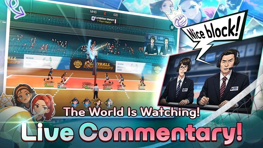 Volley Girls: HS Volleyball เกมมือถือวอลเลย์บอลนำทีมสาวน้อยเข้าแข่งขันเพื่อคว้าชัยชนะ 5 Volley Girls ,Volley Girls: HS Volleyball,